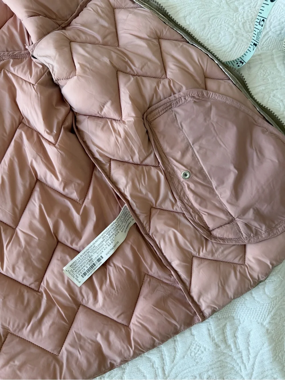 Zara Metallic Quilted Puffer Vest 11-12 y.o.